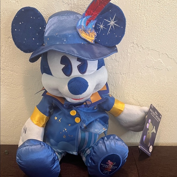 Disney Other - ( 0380) Disney Sorcerer Mickey Mouse Plush - Blue and White